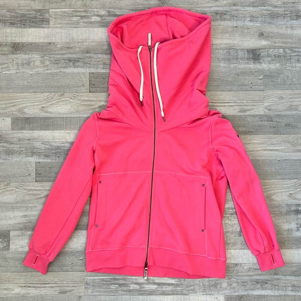 Thumb United Pink Casey Fleece Hoodie Full Zip Sweatshirt Women's 3X - Picture 4 of 13